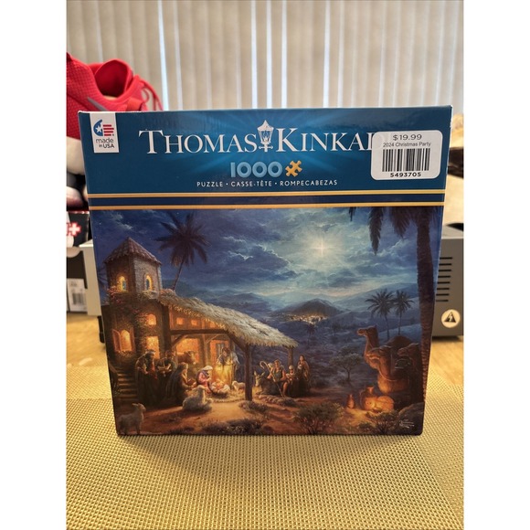 Ceaco Thomas Kinkade THE NATIVITY 1000 Piece Christmas Puzzle NEW - Picture 1 of 3